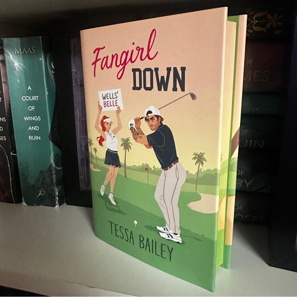 Fangirl Down by Tessa Bailey Afterlight Exclusive Hardback Signed Sprayed Edges